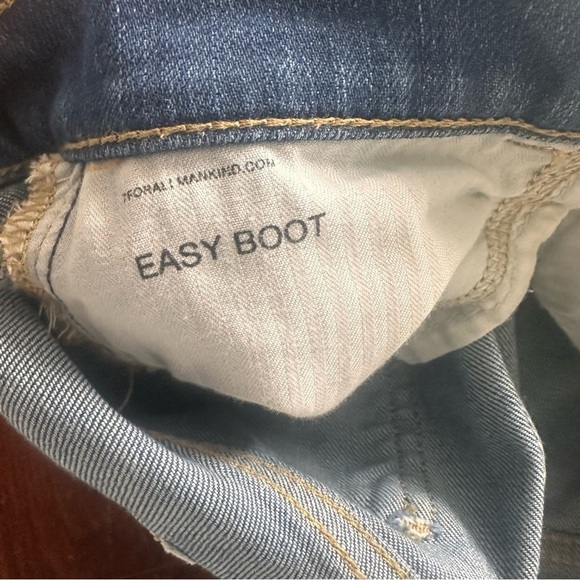 7 For All Mankind Light Wash easy Boot Jeans size 27 white label - Picture 7 of 11